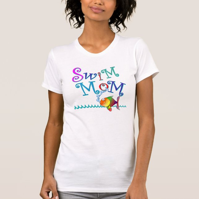 Customize Swim Mom T-Shirt (Front)