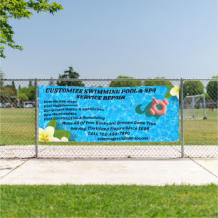 Customize Swimming Pool Spa Maintenance Repair Ser Banner