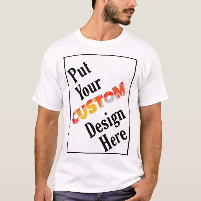 Customize T Shirts Men's Multicolor (Front)