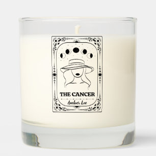 Customize Tarot Cancer Zodiac Astrology Birthday Scented Candle