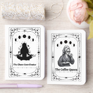 Customize Tarot Coffee Lover Chaos Coordinator Mom Foil Vow Books