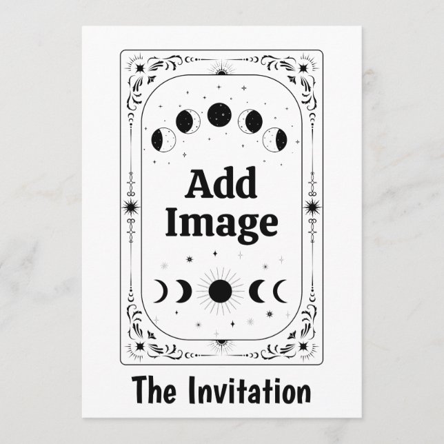 Customize Tarot Fortune Mystic Magic Divorce Party Invitation (Front)