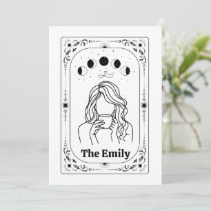 Customize Tarot Magical Mystic BFF Zodiac Keepsake Invitation