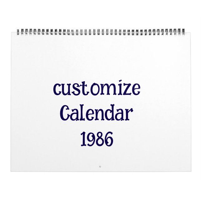 customize Tcard two Page  Calendar (Cover)