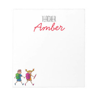 Customize Teacher and Kids Notepad