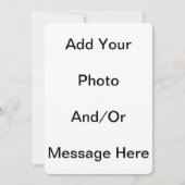 Customize Template Blank 5 x 7 Basic White Cards (Front)