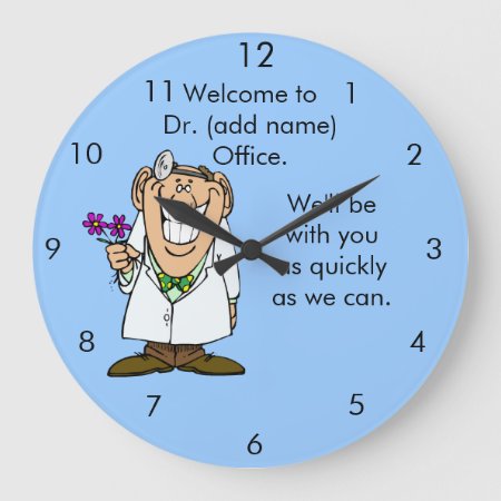 Customize Text Dr.'s Office Clock
