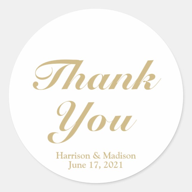 customize text Wedding gift favor tag stickers (Front)