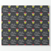 Customize Text with Family Name - The Grinch Wrapping Paper (Flat)
