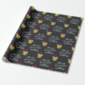 Customize Text with Family Name - The Grinch Wrapping Paper (Unrolled)