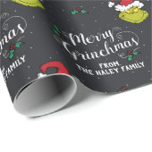 Customize Text with Family Name - The Grinch Wrapping Paper (Roll Corner)