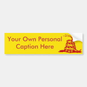 Customize The Gadsden Bumper Sticker! Sticker