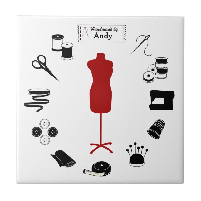 Customize the Label Ceramic Tile (Front)