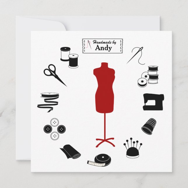 Customize the Label Flat Card (Front)