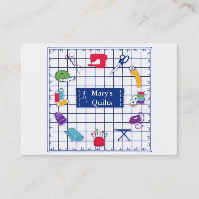Customize the Label Quilt Business Card (Front)