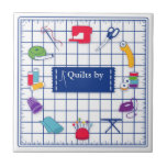 Customize The Label Quilt Time Tile at Zazzle