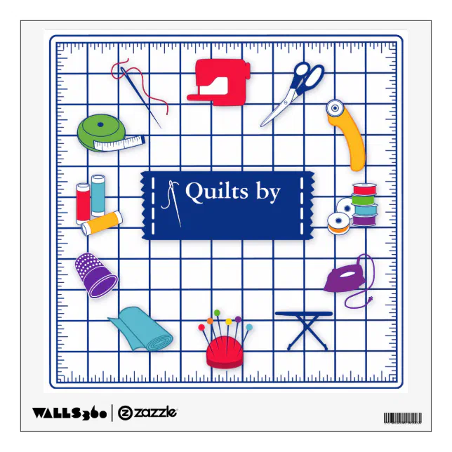 Customize the Label Quilt Wall Decal (Front)