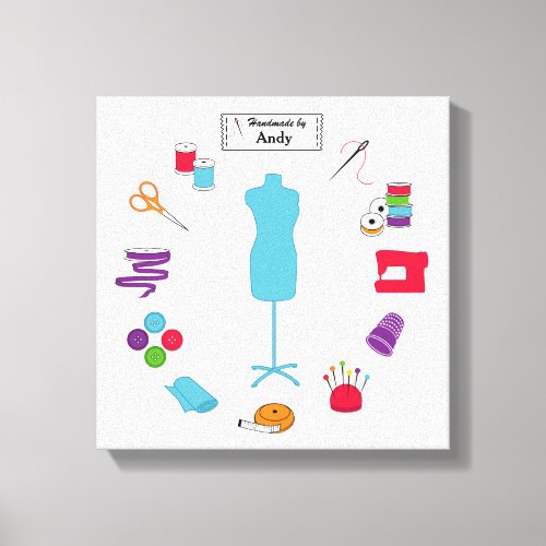 Customize the Label Sew Right Canvas Print