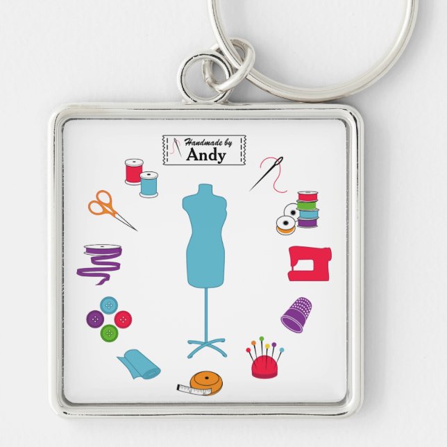 Customize the Label Sew Right Keychain (Front)