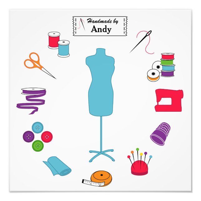 Customize the Label Sew Right Photo Print (Front)