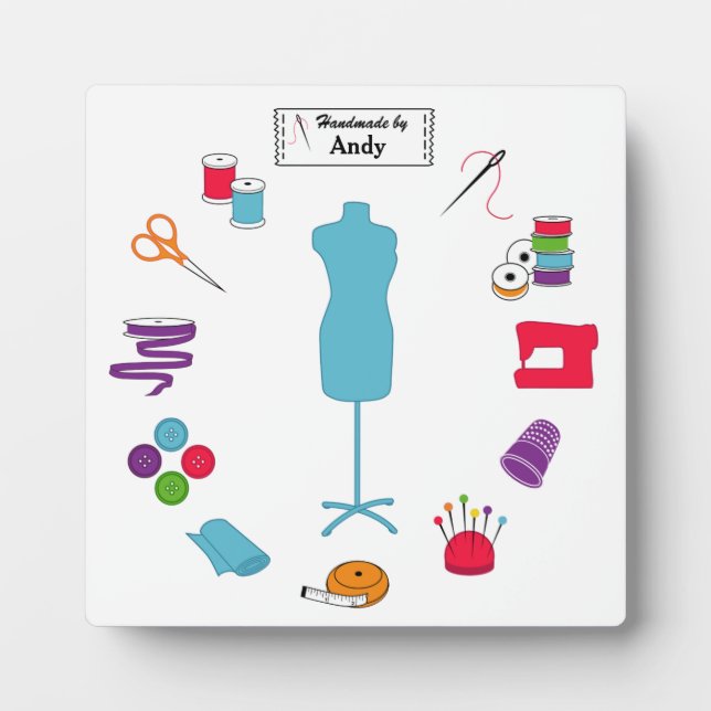 Customize the Label Sew Right Plaque (Front)