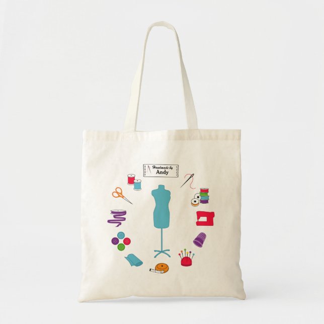 Customize the Label Sew Right Tote Bag (Front)