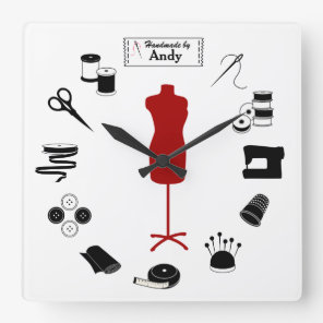 Customize the Label Wall Clock