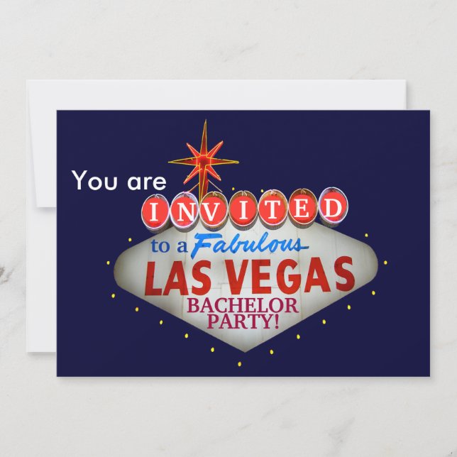 Customize the Las Vegas Welcome Sign Invitation (Front)