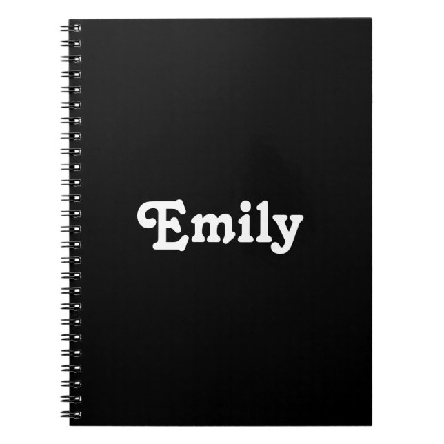 customize the name - notebook (Front)