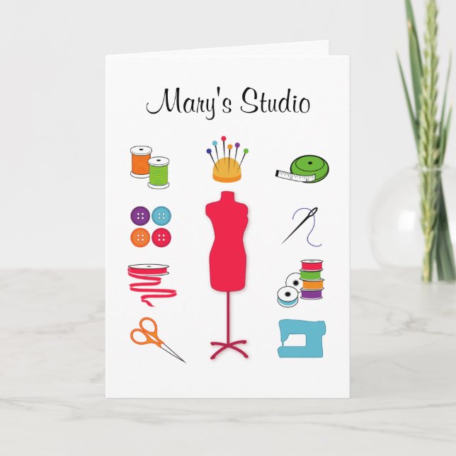Customize the Text Greeting Card (Front)