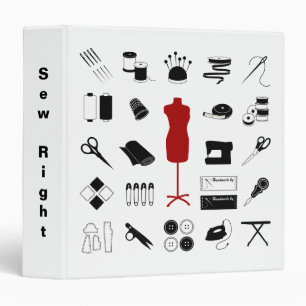 Customize the Text Sew Right Binder