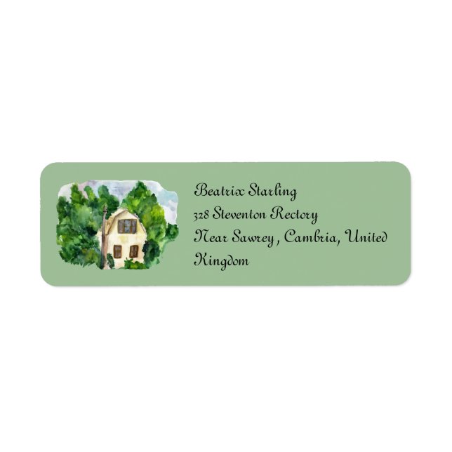 Customize these cozy address labels. label (Front)