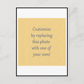 Customize This! Add Your Art or Photograph Postcard