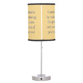 Customize This! Add Your Art or Photograph Table Lamp (Back)