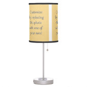 Customize This! Add Your Art or Photograph Table Lamp (Left)