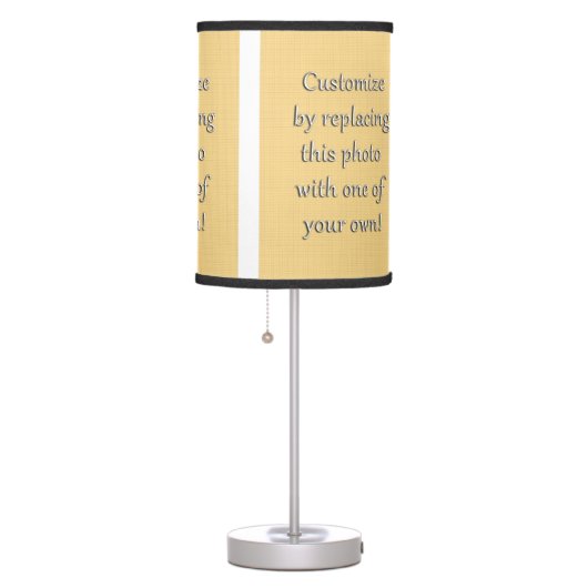 Customize This! Add Your Art or Photograph Table Lamp (Right)
