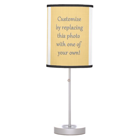 Customize This! Add Your Art or Photograph Table Lamp (Front)