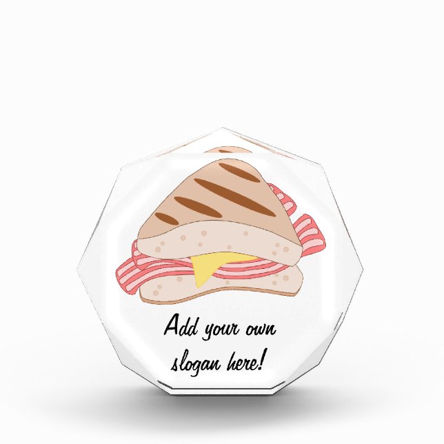 Customize this Bacon Sandwich graphic Award (Front)