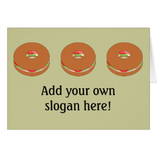 Customize this Bagel graphic Cards