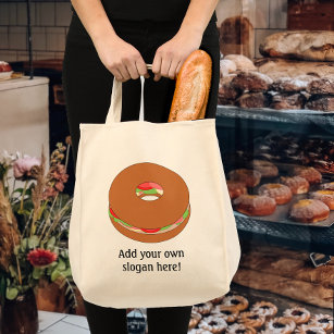 Customize this Bagel graphic Tote Bag