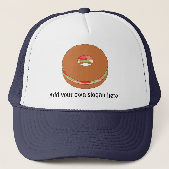 Customize this Bagel graphic Trucker Hat (Front)