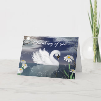 Customize this Beautiful Swan Greeting Card