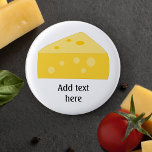 Customize This Big Cheese Graphic Button at Zazzle