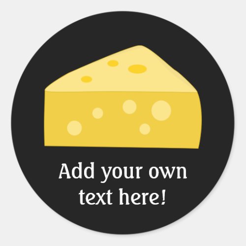 Customize this Big Cheese graphic Classic Round Sticker