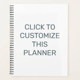 Customize This Black Spiral Planner
