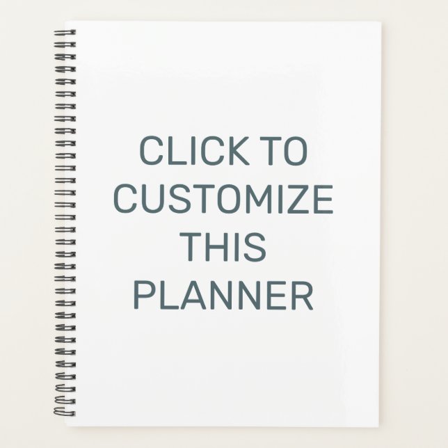 Customize This Black Spiral Planner (Front)