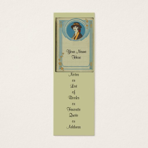 Customizable Customize this bookmark and hand it out! business card template