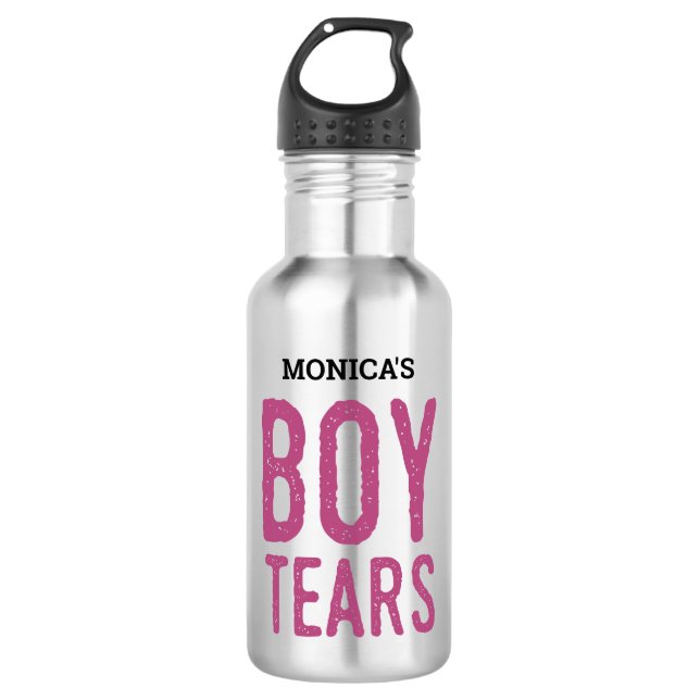Customize This Boy Tears Stainless Steel Water Bottle (Front)