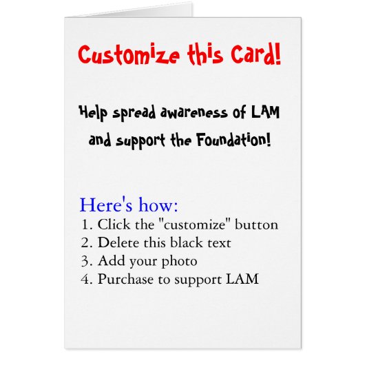 Customize this Card! Cards (Front)
