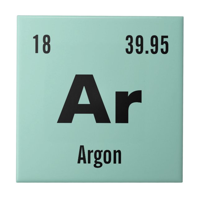 Customize this Chemistry Element Ceramic Tile (Front)